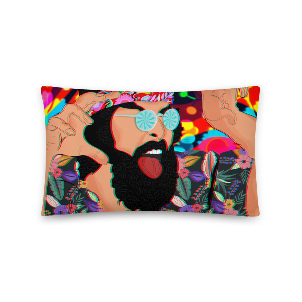 Trippy Tommy Chong Pillow